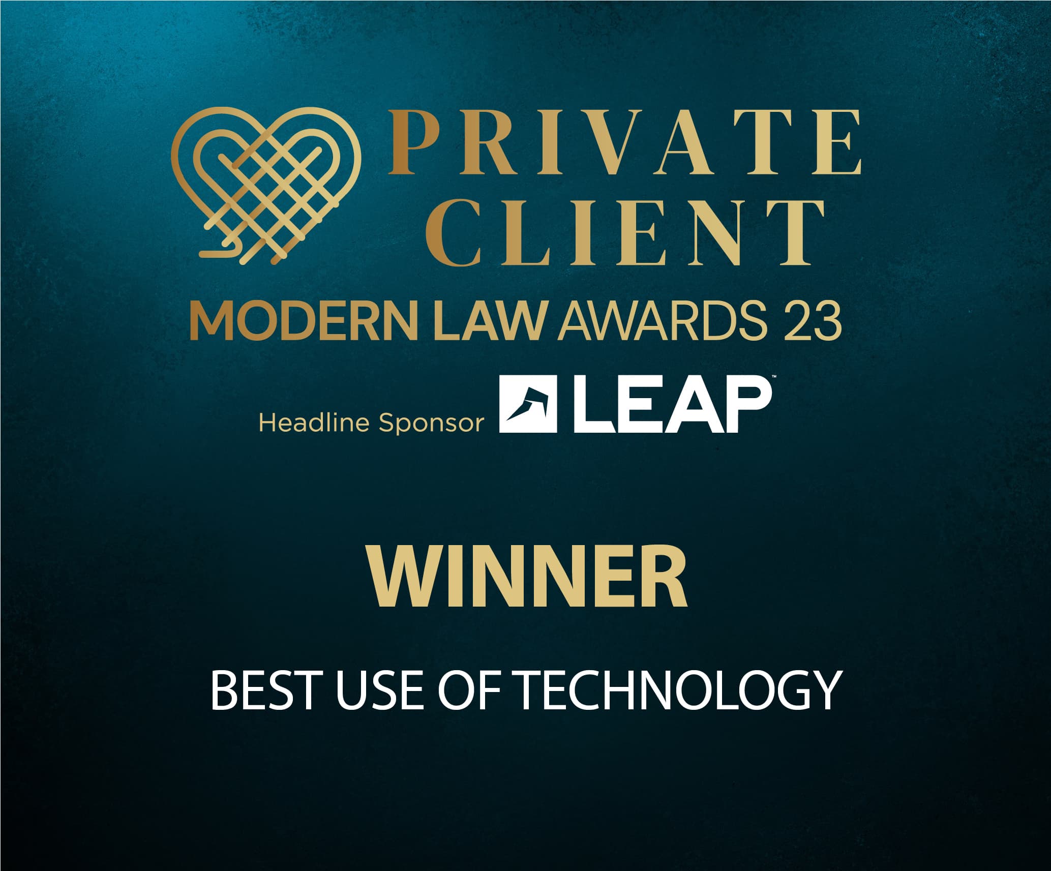 Modern Law Private Client Awards Best Use of Technology Winner