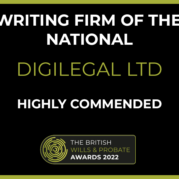 Will Writing Firm of the Year, National - Digilegal Ltd